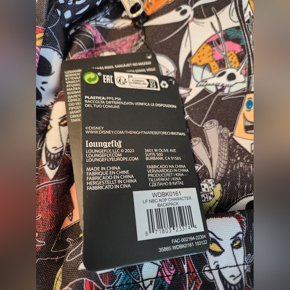 Loungefly Disney Nightmare Before Christmas Character Backpack - Picture 5 of 6